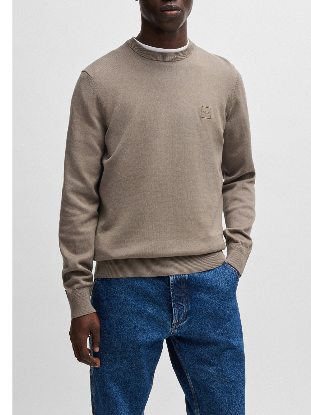 Pullover Hugo Boss Kanovano da Uomo - Marrone