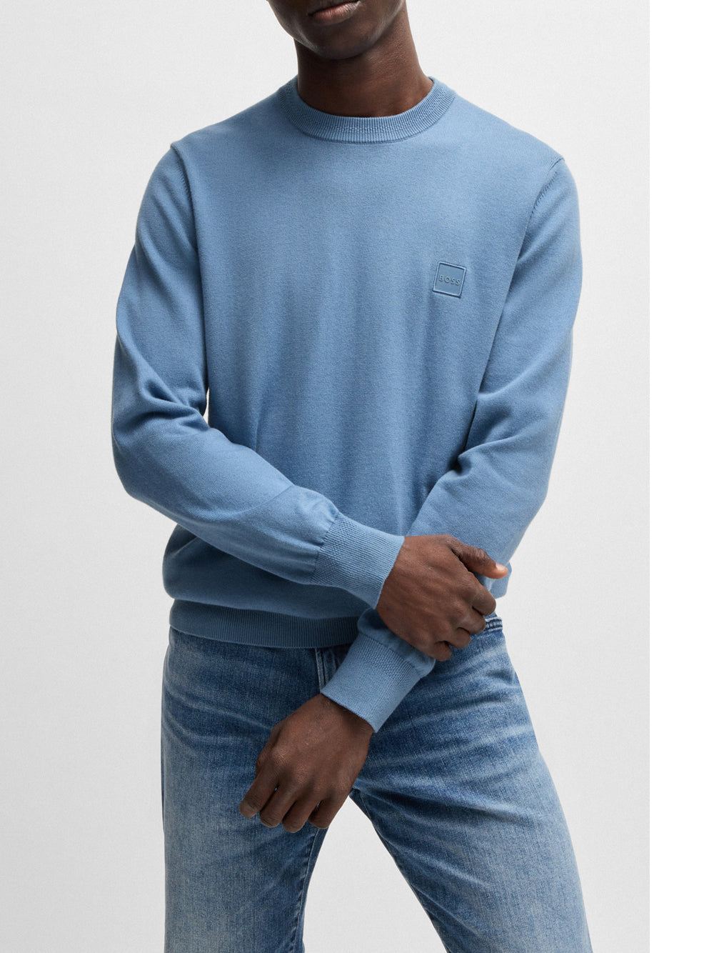 Pullover Hugo Boss Kanovano da Uomo - Blu