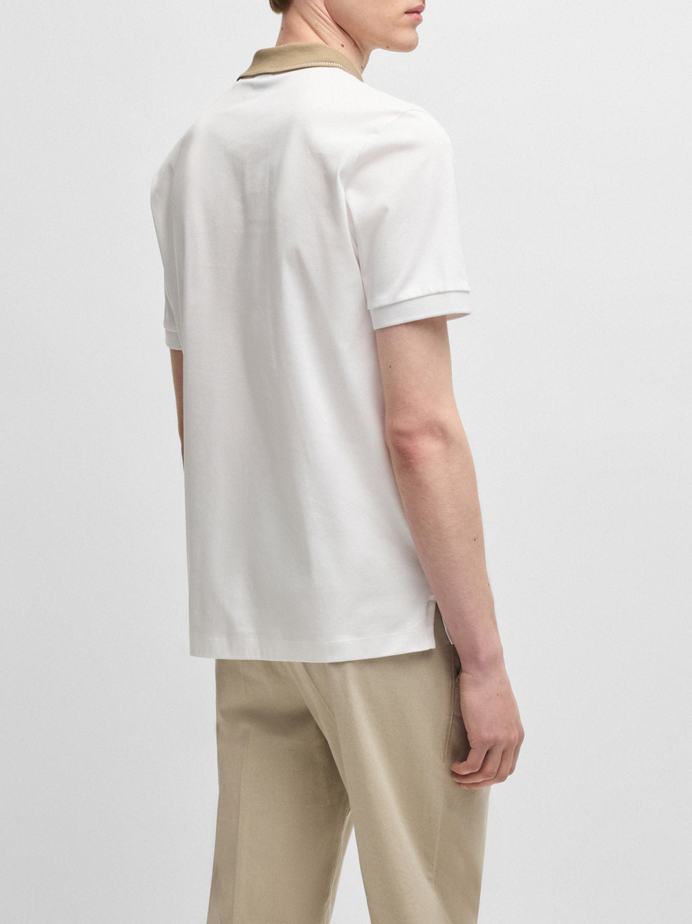 Polo Hugo Boss Phillipson da Uomo - Bianco