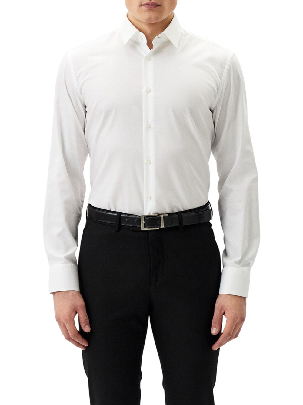 Camicia Classica Hugo Boss Kent da Uomo - Bianco