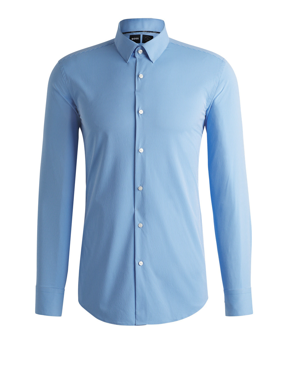 Camicia Classica Hugo Boss Hank Kent da Uomo - Celeste