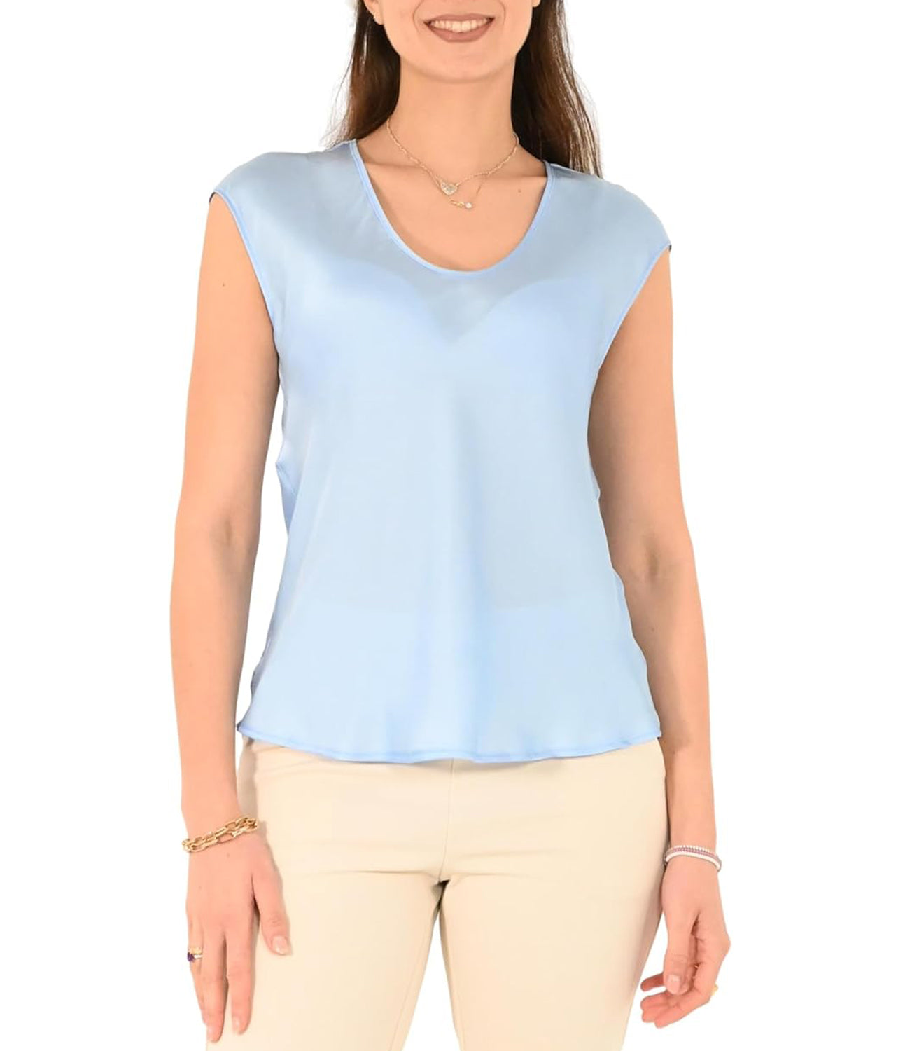Imperial Blusa Donna Mod. REH0JDG 1507 Sky Turchese