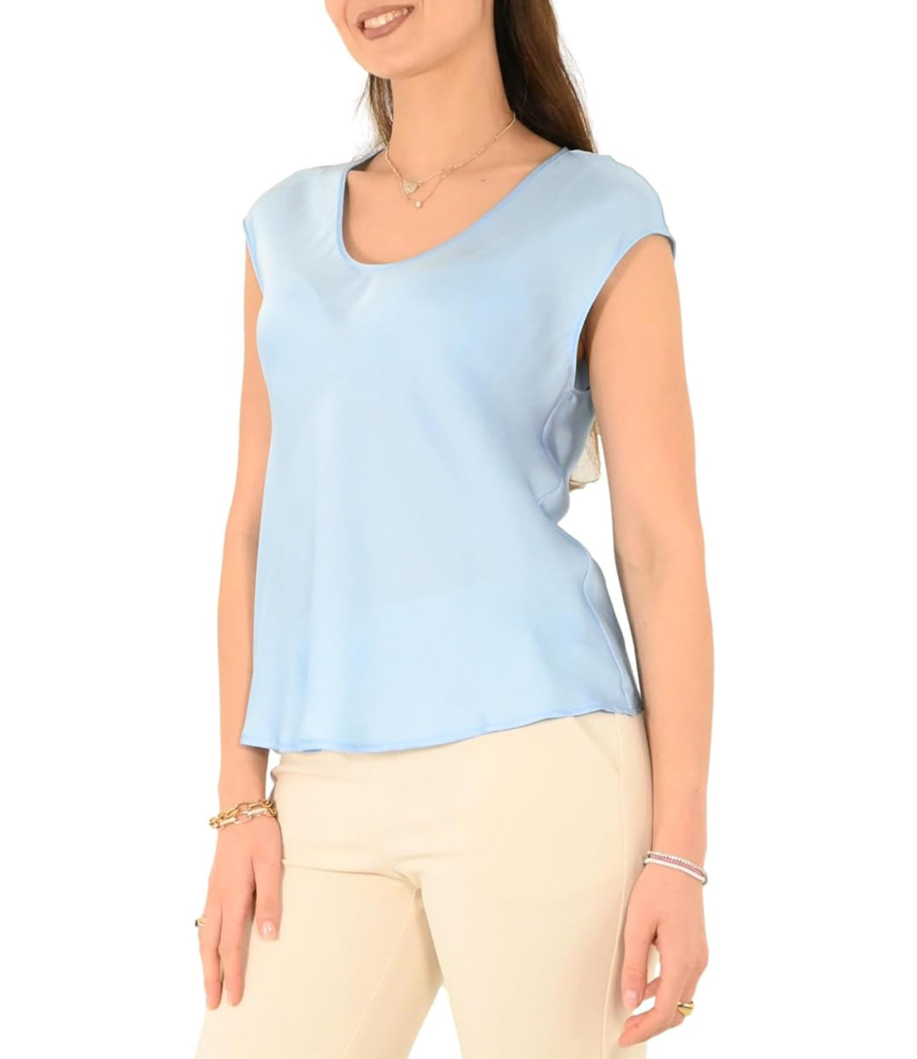 Imperial Blusa Donna Mod. REH0JDG 1507 Sky Turchese