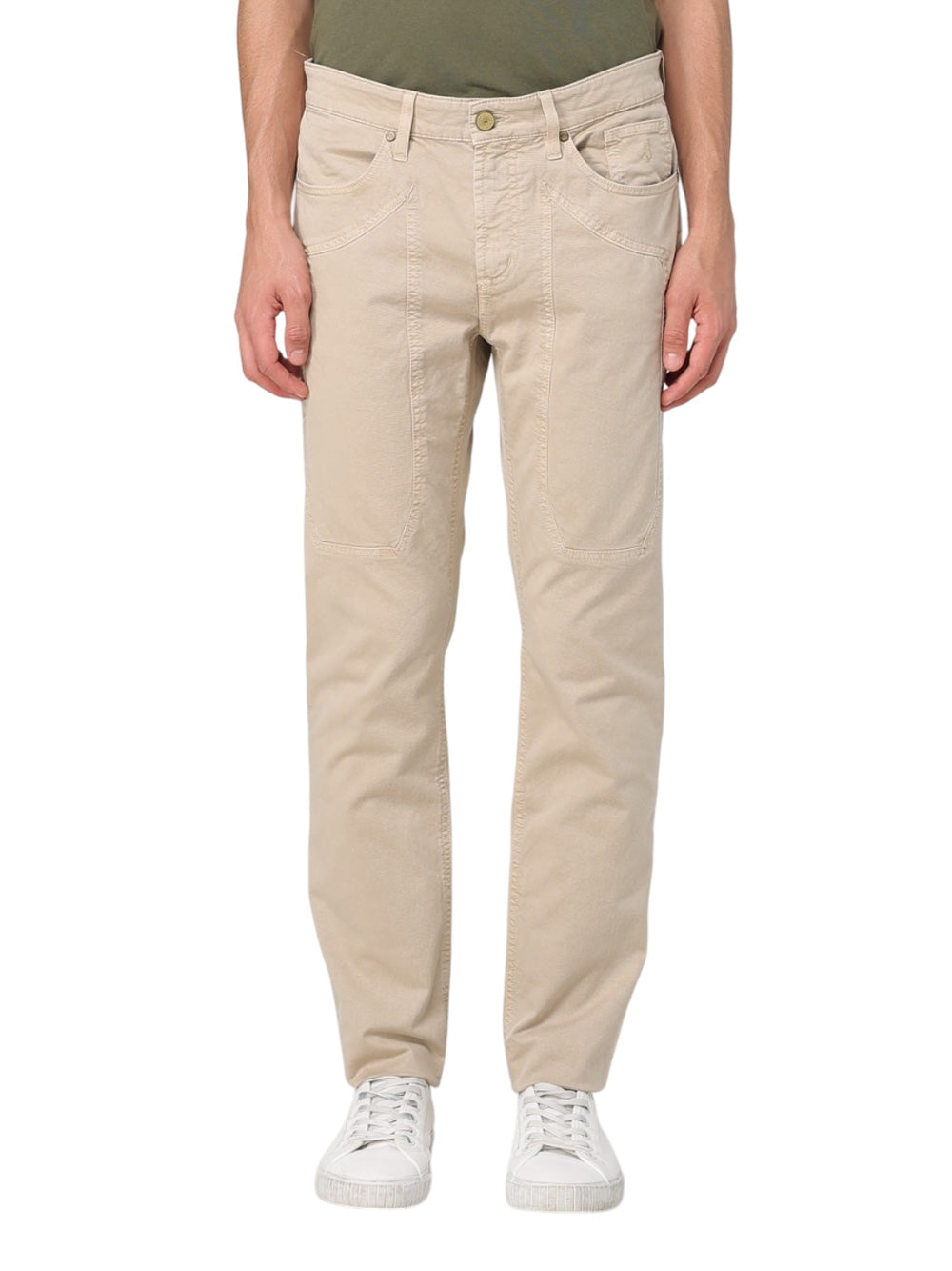Pantalone 5 Tasche Jeckerson James Skinny da Uomo - Beige