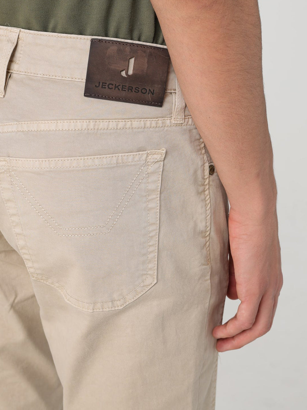 Pantalone 5 Tasche Jeckerson James Skinny da Uomo - Beige