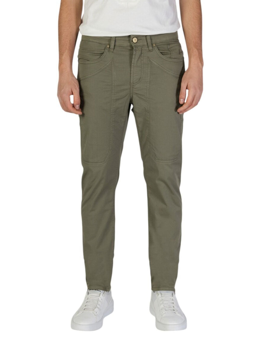Pantalone 5 Tasche Jeckerson James Skinny da Uomo - Verde