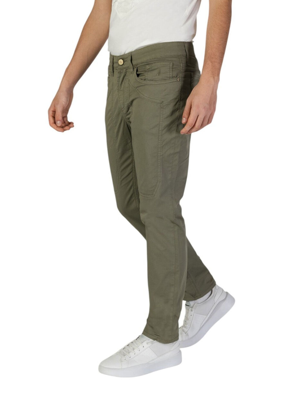 Pantalone 5 Tasche Jeckerson James Skinny da Uomo - Verde