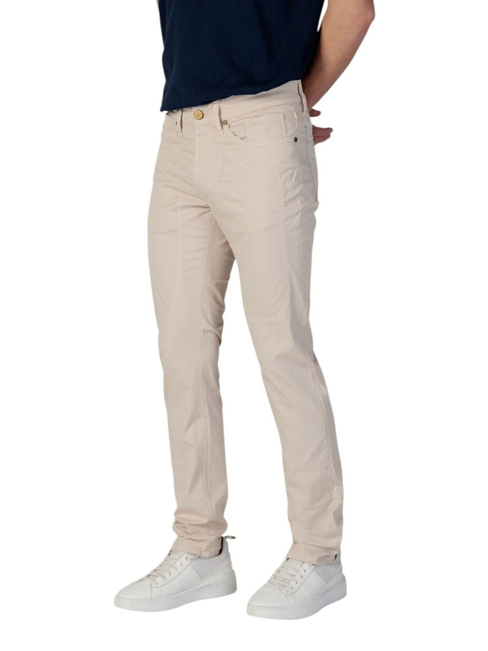 Pantalone 5 Tasche Jeckerson James Skinny da Uomo - Beige
