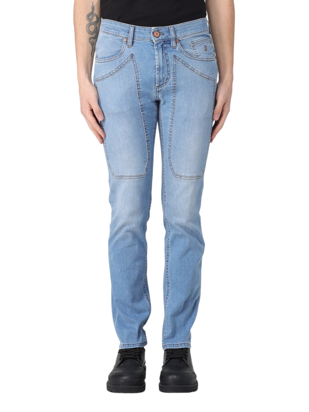 Jeans Skinny Jeckerson James da Uomo - Denim