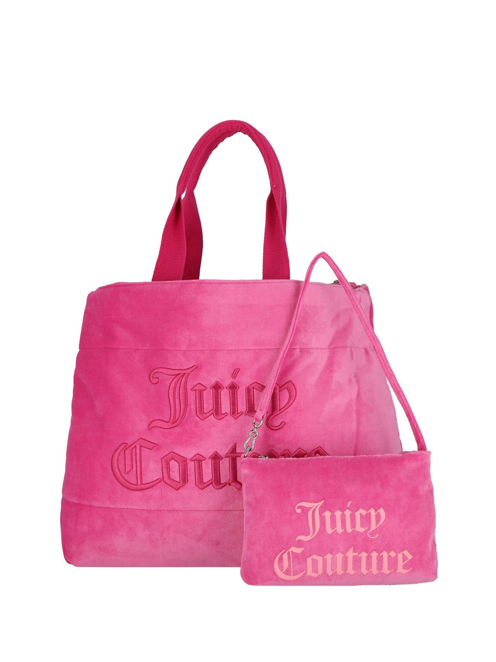 Borsa Shopper Juicy Couture Daisy Cotton Woven da Donna - Fuxia Fucsia