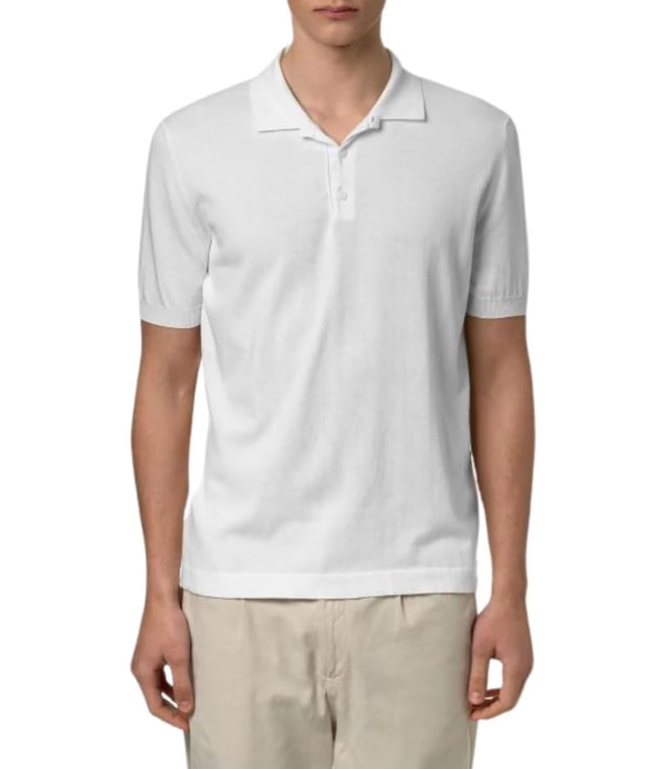 K-Way Polo Maniche Corte Pleyne Uomo Mod. K4126RW PLEYNE 001 White Bianco