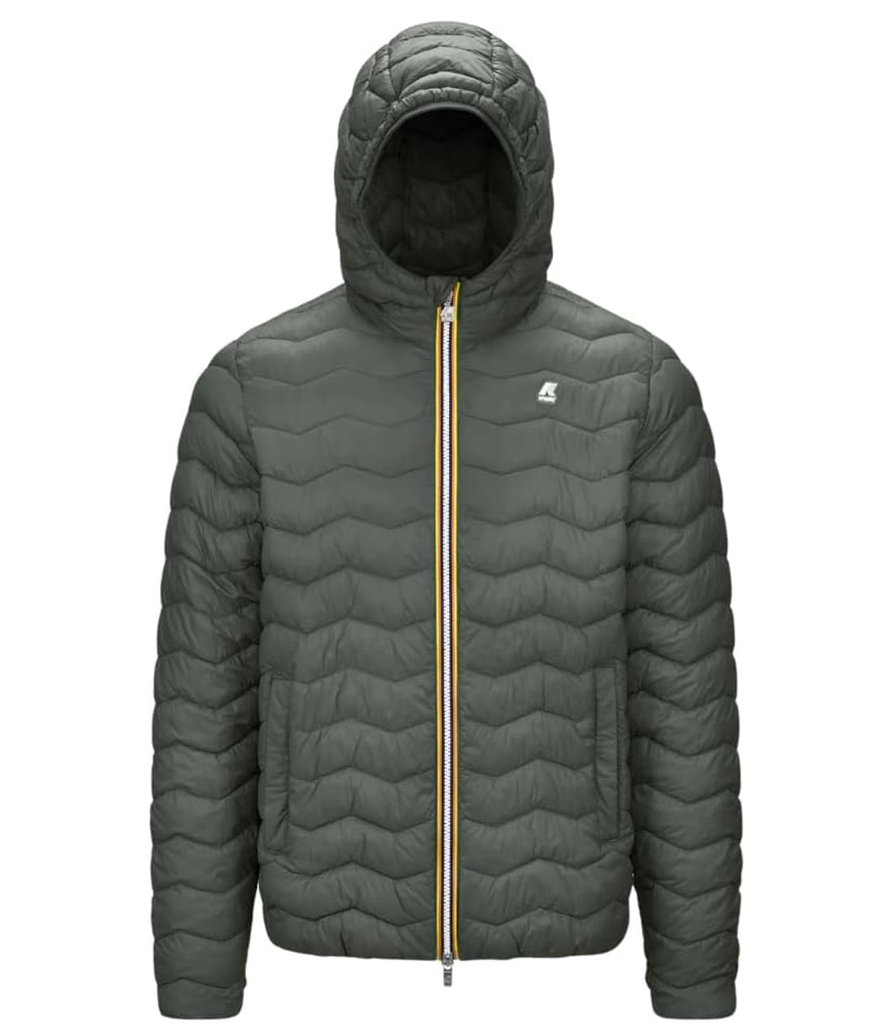K-Way Giubotto Jack Quilted Warm Uomo Mod. K6121HW JACK QUILTED WARM WMR Green Blackish