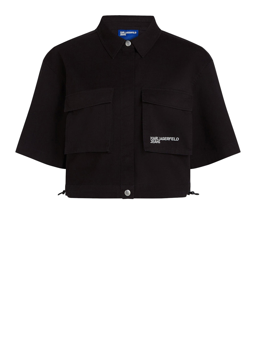 Camicia Jeans Karl Lagerfeld da Donna - Nero