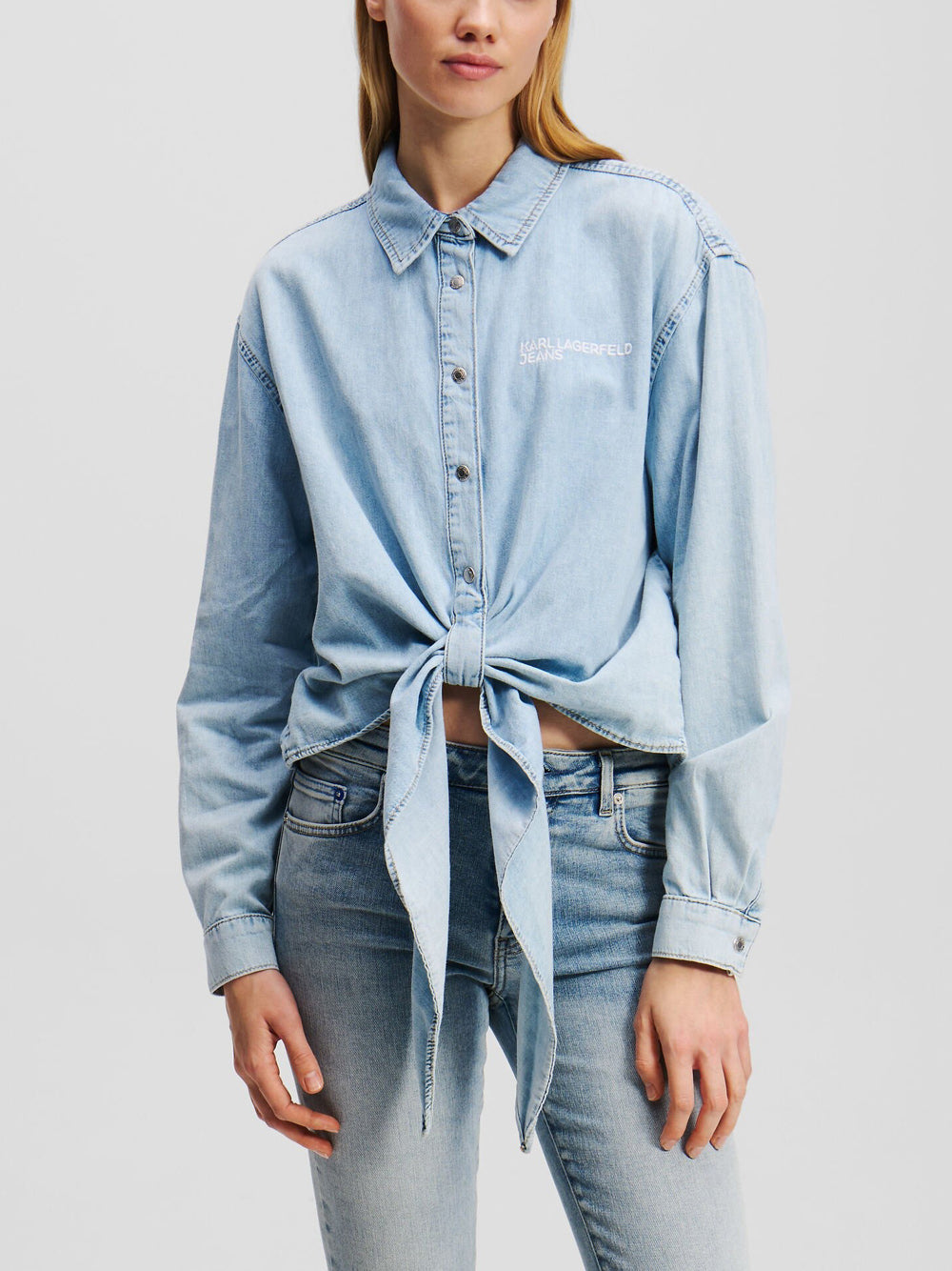 Camicia Jeans Karl Lagerfeld da Donna - Denim