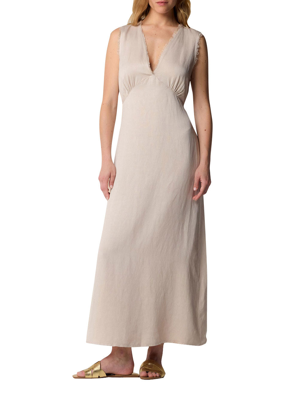 Vestito Longuette Kocca Jeneview da Donna - Beige