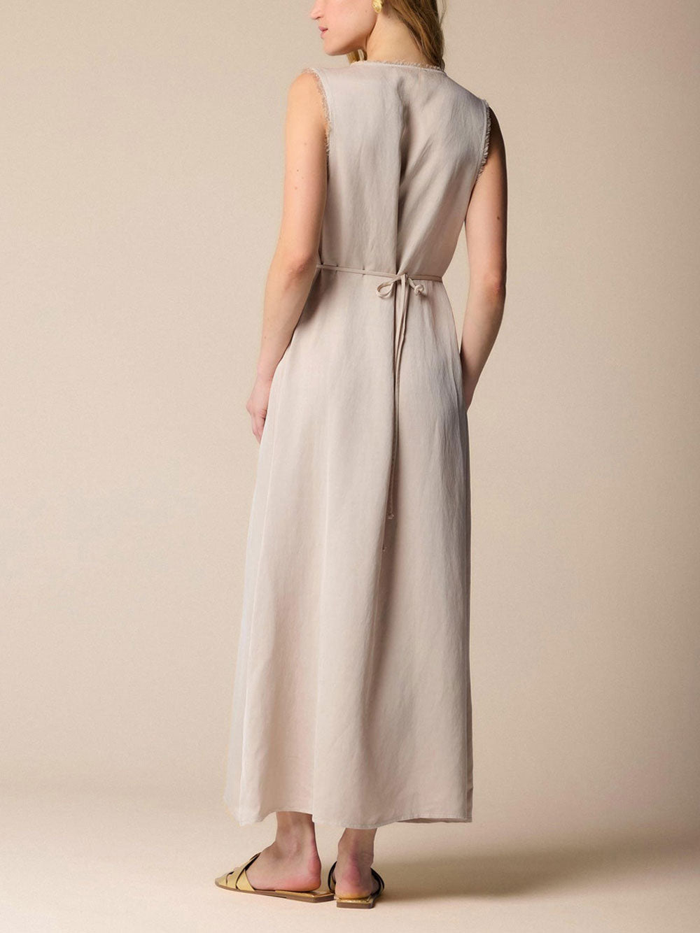 Vestito Longuette Kocca Jeneview da Donna - Beige