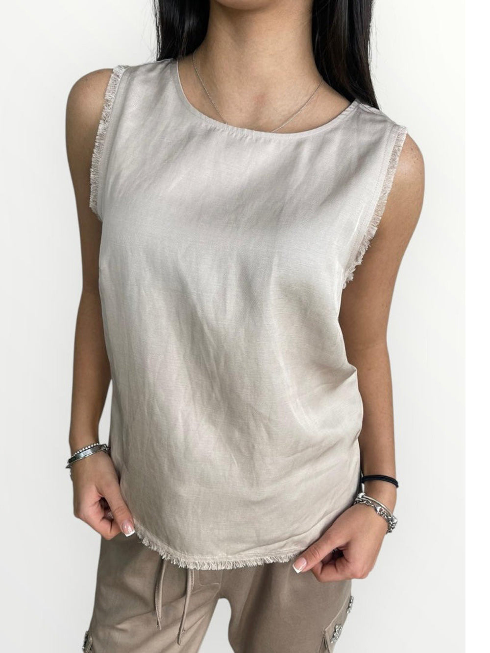 Blusa Kocca Jeanine da Donna - Beige