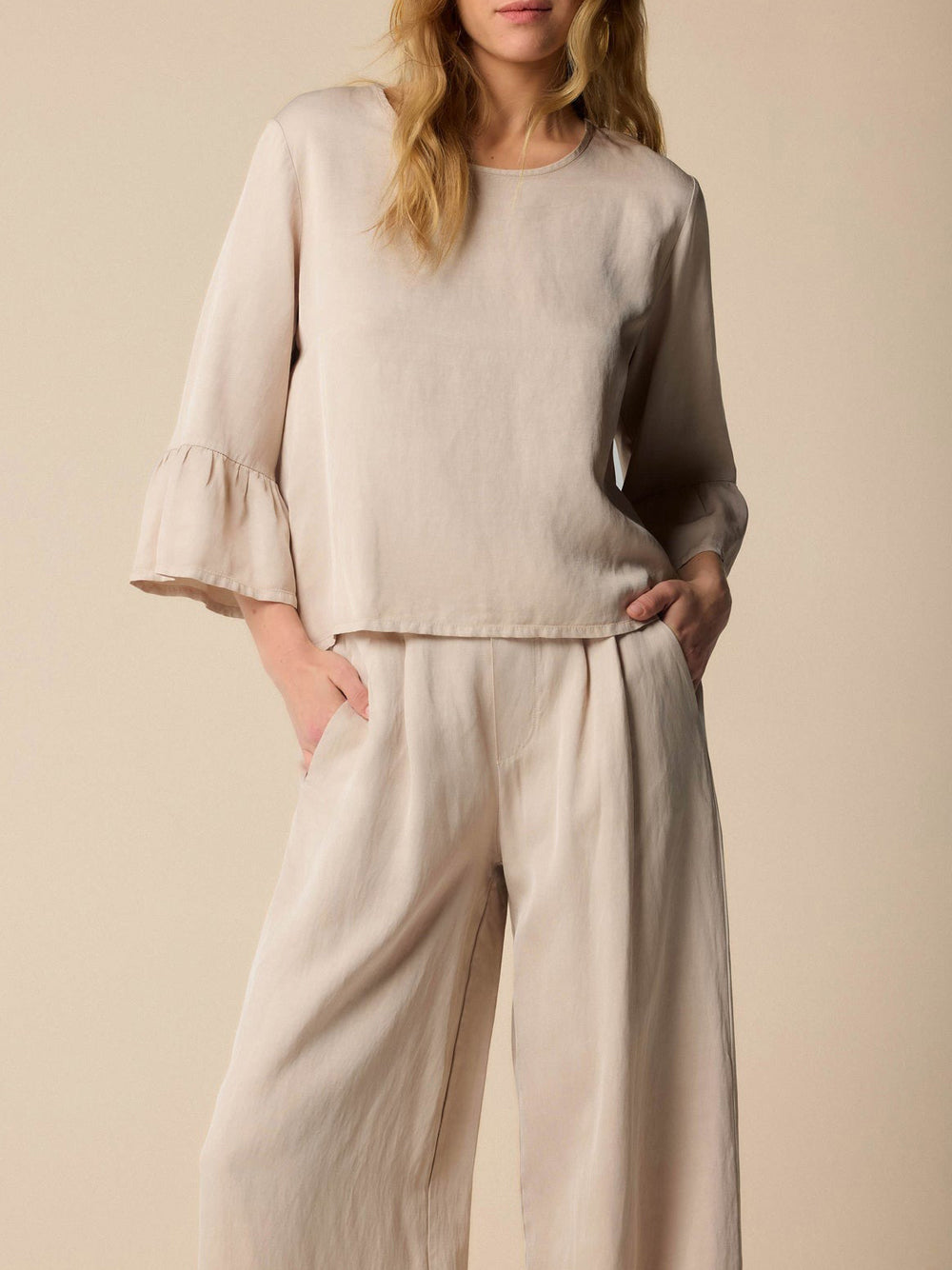 Blusa Kocca Jayden da Donna - Beige
