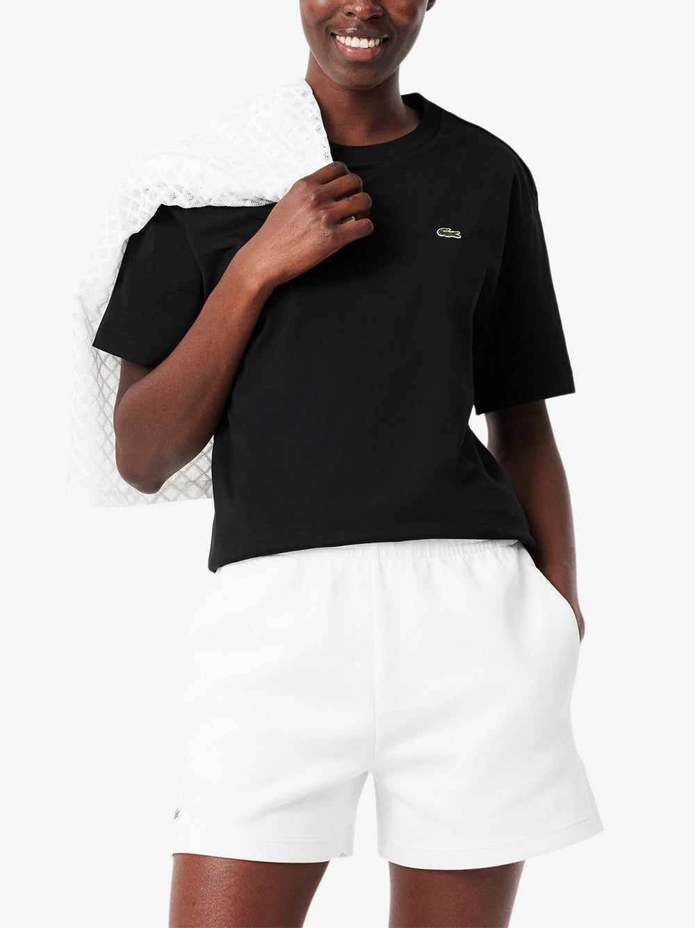 T-shirt Lacoste da Donna - Nero