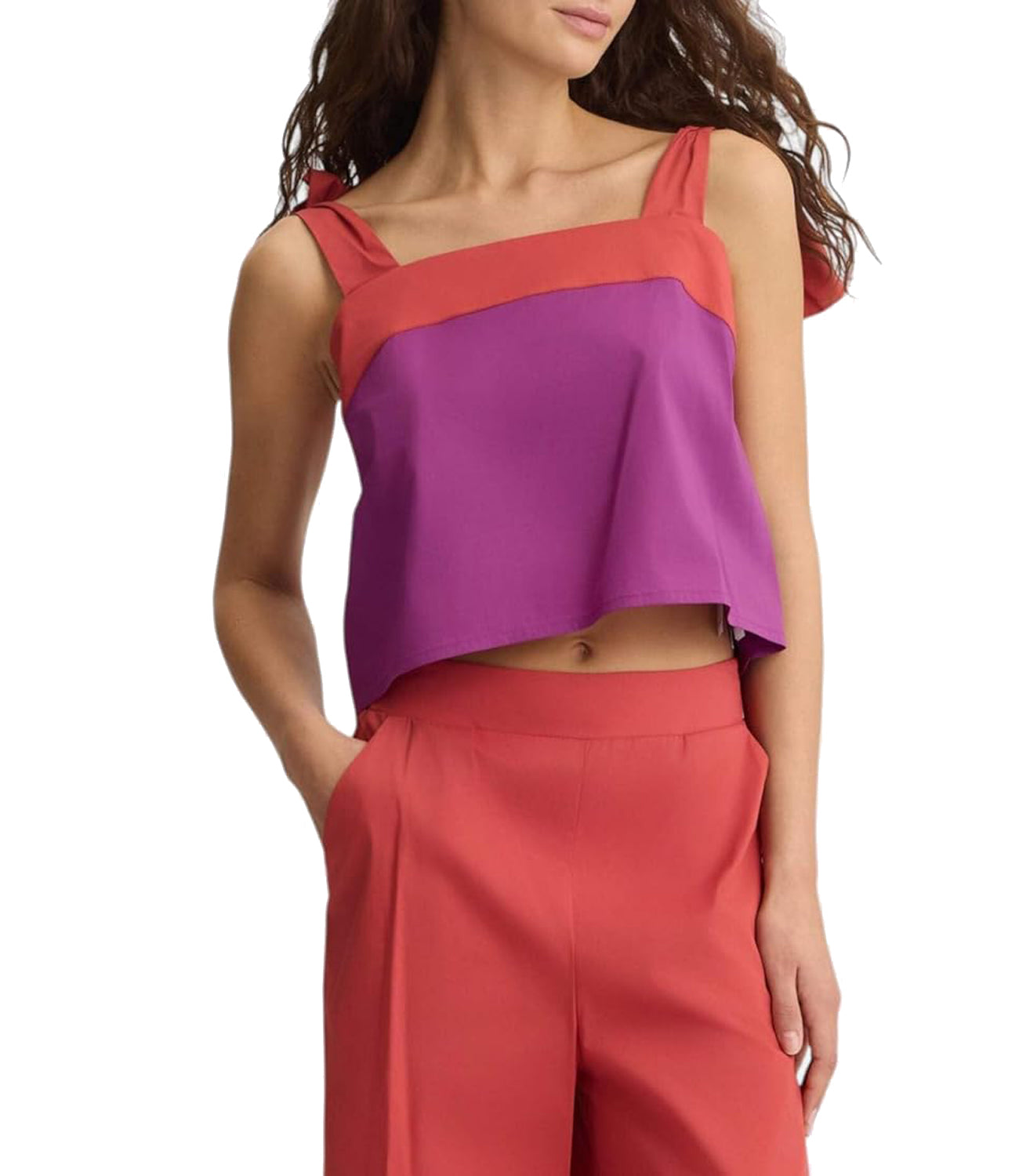 Liu Jo Liu Jo Top Ecs Top Ts Nav T.Unita Donna Mod. VA5064 TS330 C3649 Hollyhock/Rosso Argi