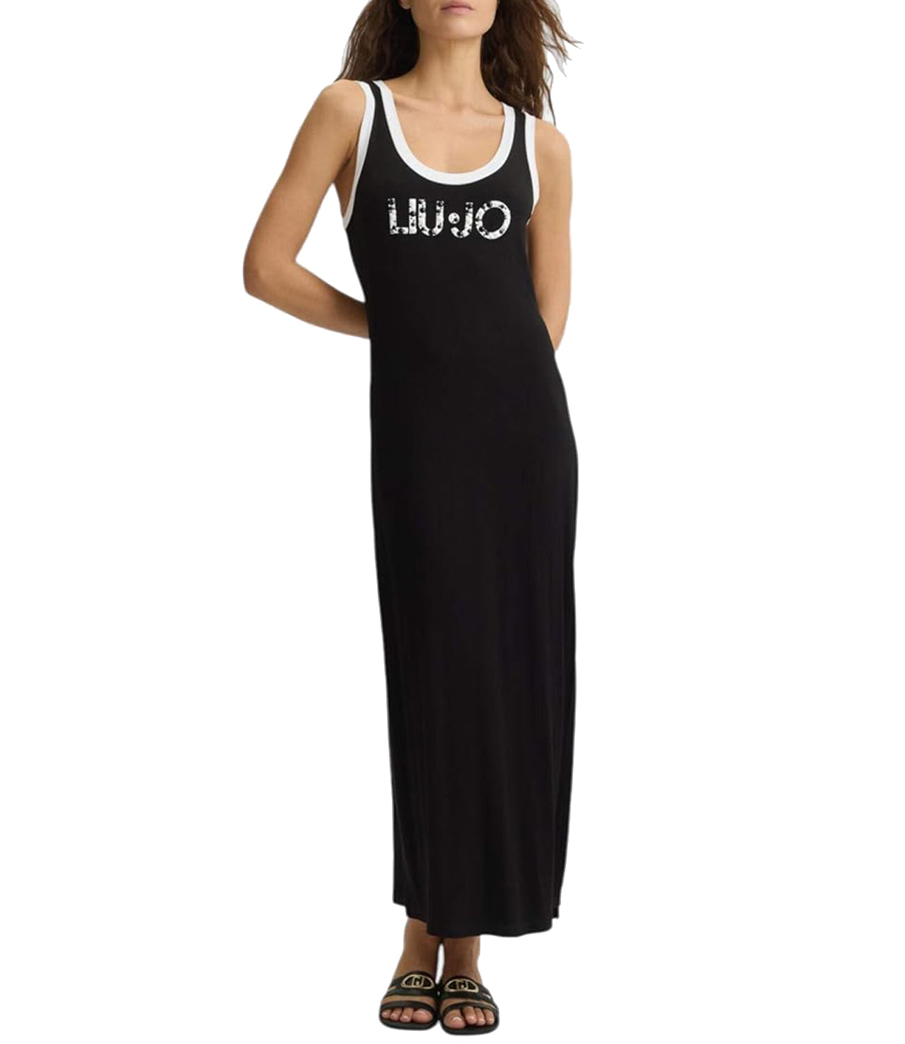 Liu Jo Liu Jo Abito Ecs Abito Jersey Donna Mod. VA5134 JS360 09096 /bianco Nero