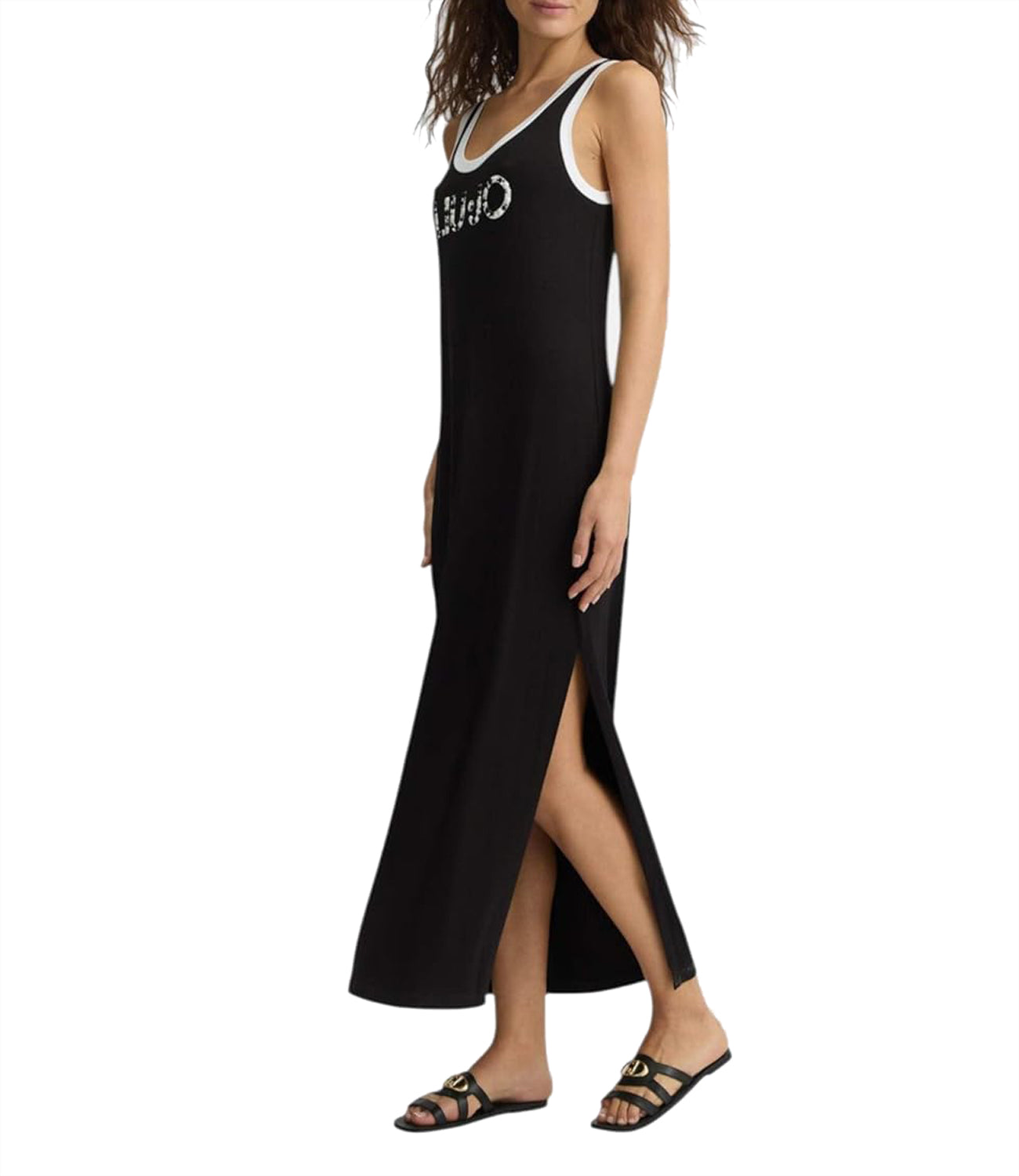 Liu Jo Liu Jo Abito Ecs Abito Jersey Donna Mod. VA5134 JS360 09096 /bianco Nero
