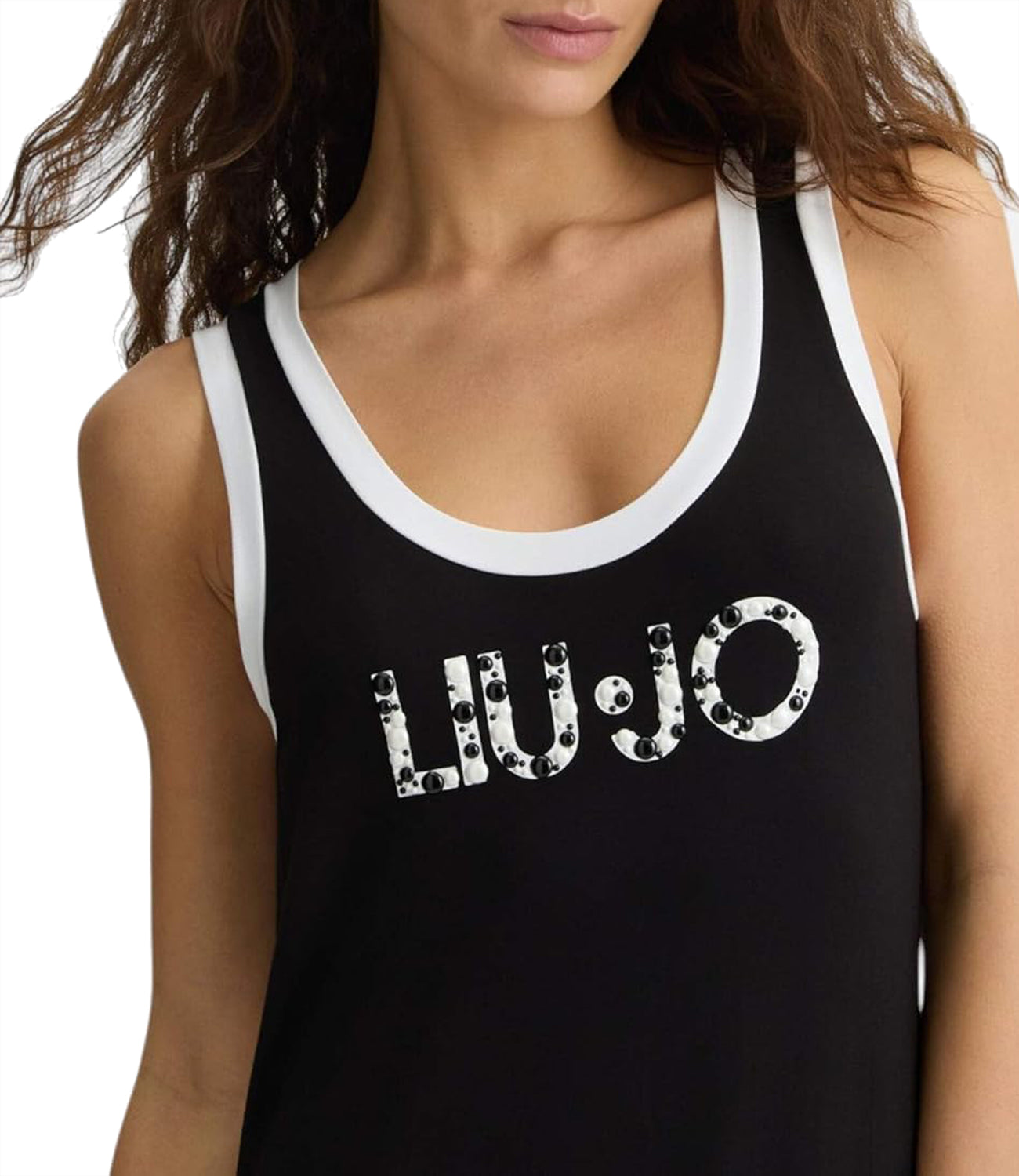 Liu Jo Liu Jo Abito Ecs Abito Jersey Donna Mod. VA5134 JS360 09096 /bianco Nero