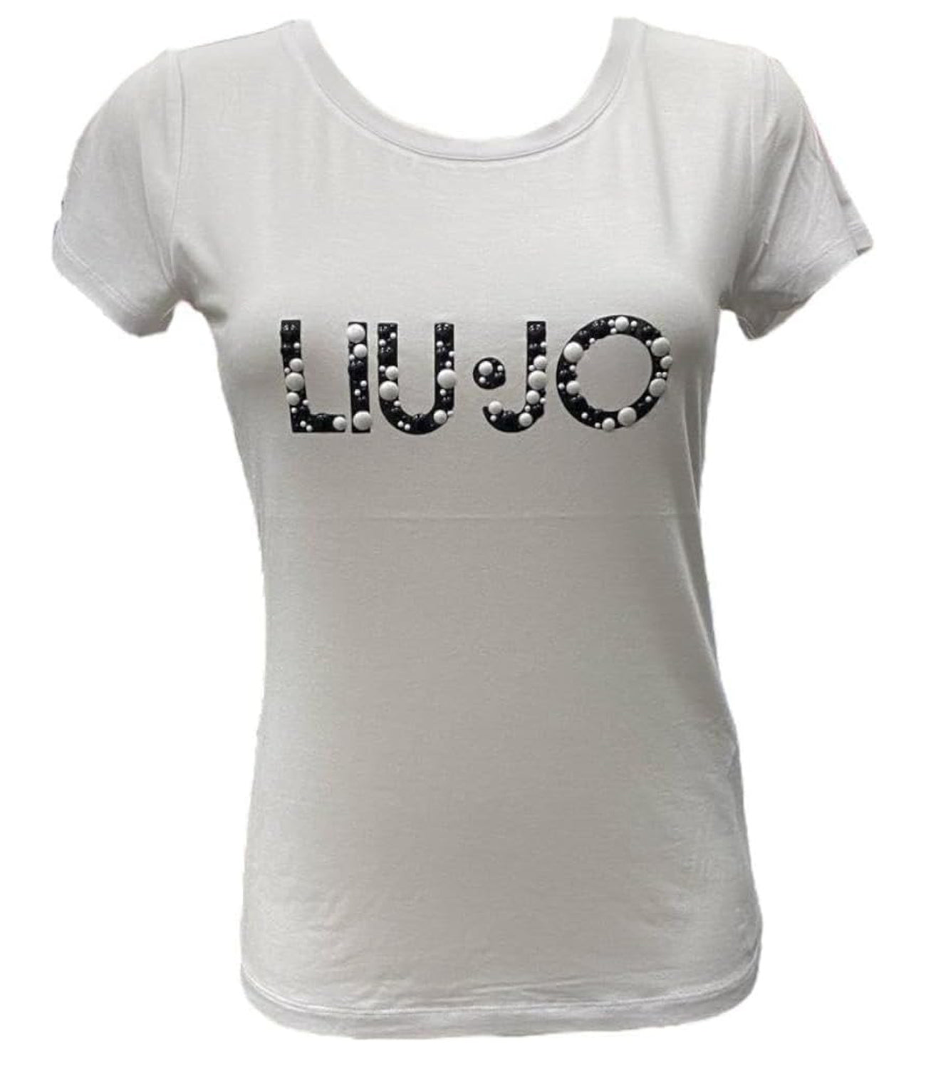 Liu Jo Liu Jo T-shirt Ecs T-Shirt Basica M/C Donna Mod. VA5156 JS360 M9204 Bianco/Pearl