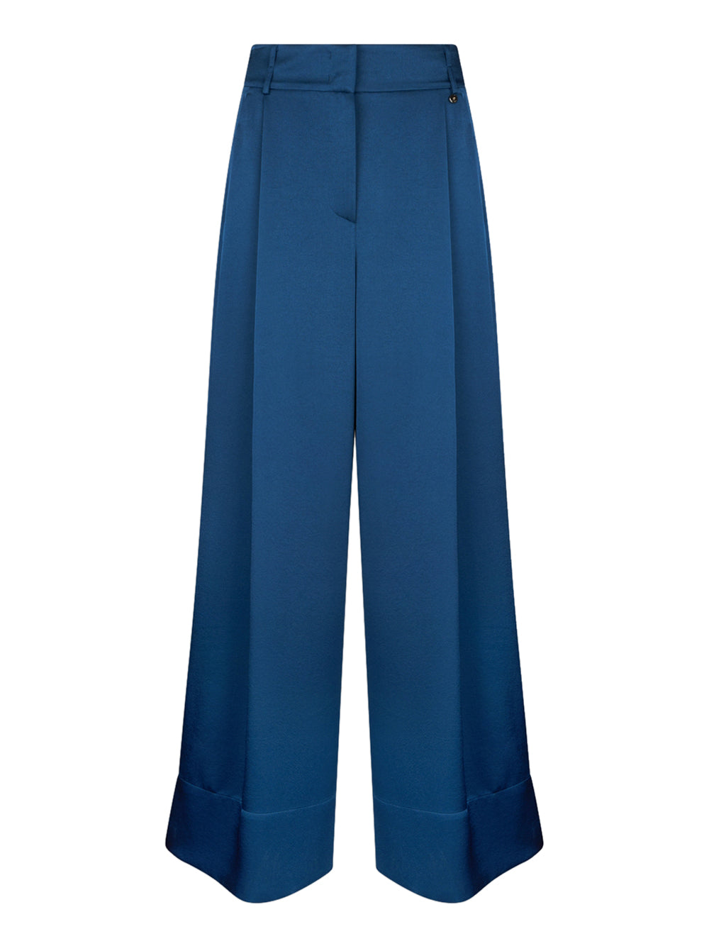 Pantalone Palazzo Liu Jo con Piega da Donna - Blu