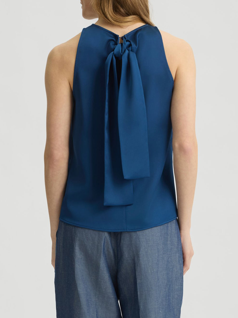 Blusa con Fiocco Liu Jo da Donna - Blu