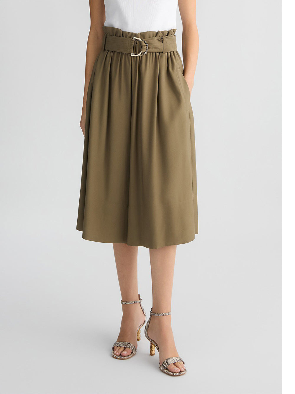 Gonna Pantalone Cinturata Liu Jo da Donna - Verde