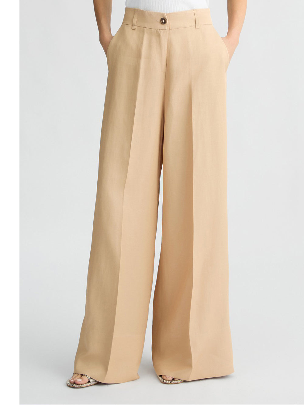 Pantalone Palazzo Liu Jo da Donna - Beige