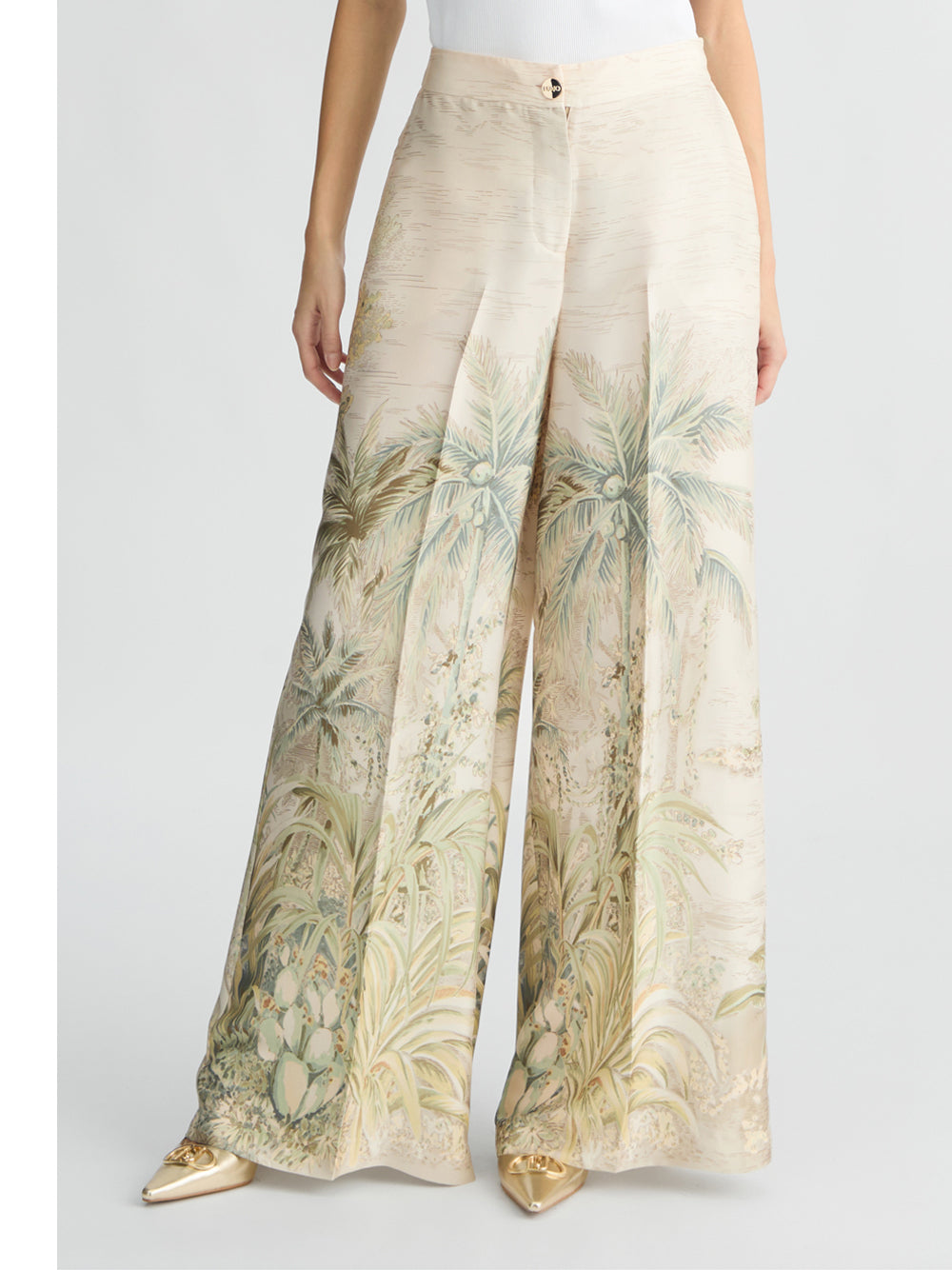 Pantalone Palazzo Liu Jo da Donna - Floreale Multicolore