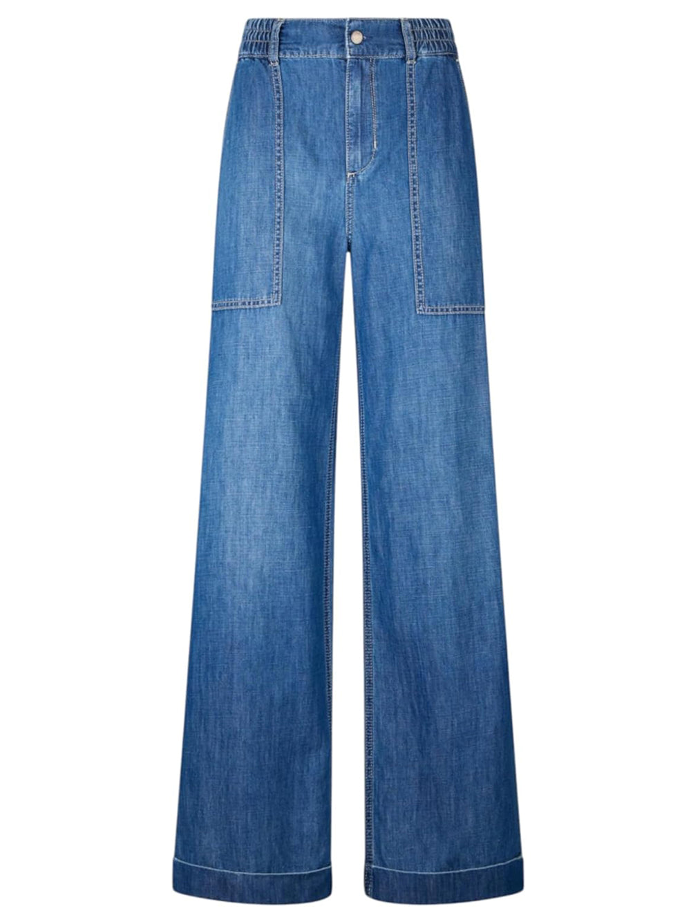 Liu Jo Liu Jo Jeans Authentic Cargo Elastic Reg.W. Donna Mod. UA5235 D0233 78853 Den.Blu Dk.Work Wash