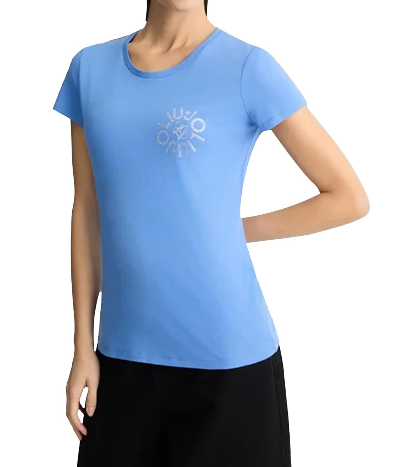Liu Jo Liu Jo T-shirt Ecs T-Shirt Moda M/C Donna Mod. WA5143 JS923 M9442 Blu Bonnet Roun.Liuj