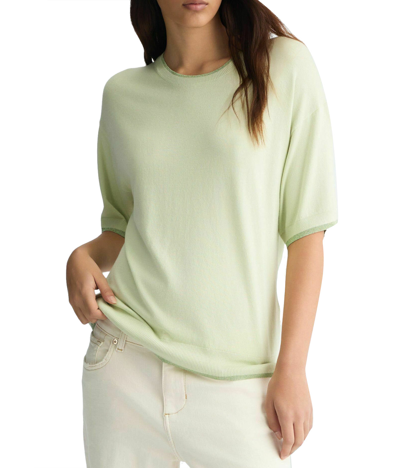 Liu Jo Liu Jo Maglia Ecs Chiusa Maniche Corte Donna Mod. WA5383 MS49I 30212 Tender Greens