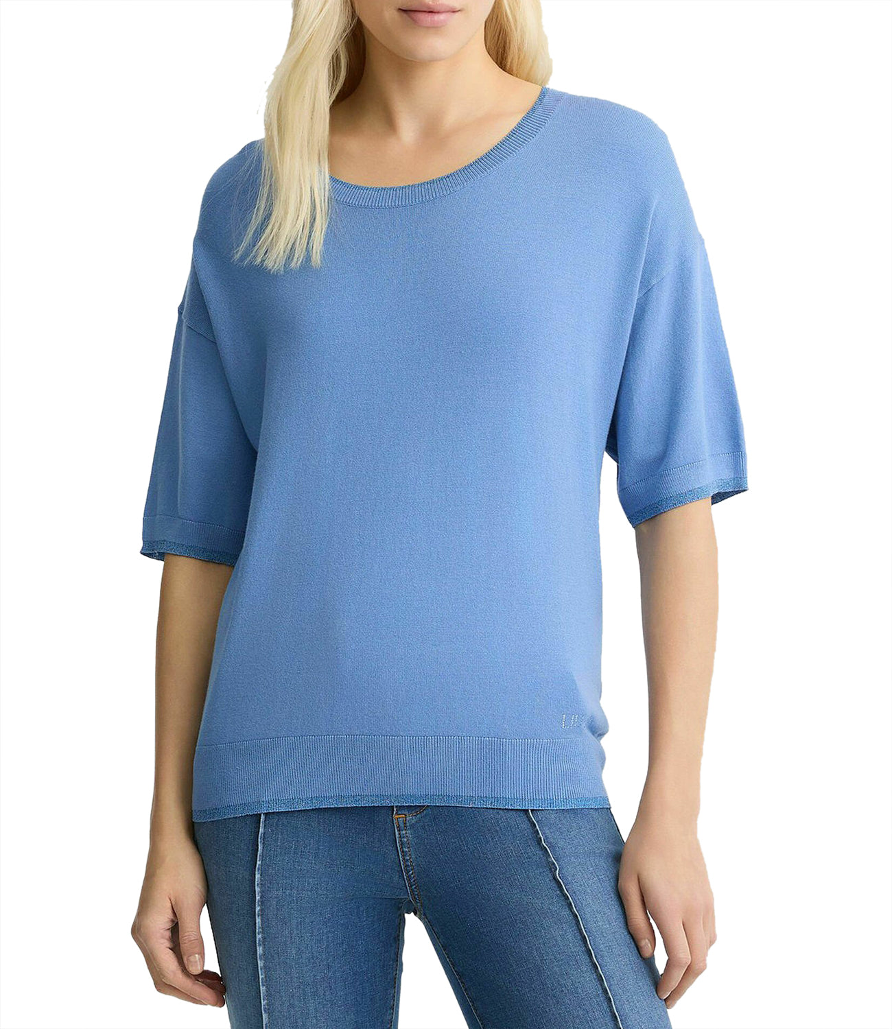 Liu Jo Liu Jo Maglia Ecs Chiusa M/C Donna Mod. WA5383 MS49I 73936 Blu Bonnet