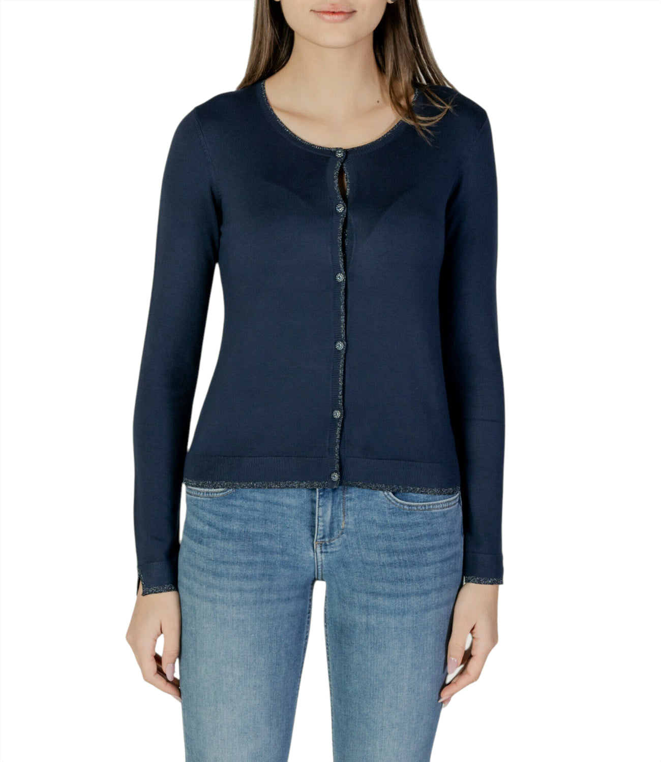Liu Jo Liu Jo Maglia Ecs Aperta Maniche Lunghe Donna Mod. WXX056 MS49I 93921 navy Blu