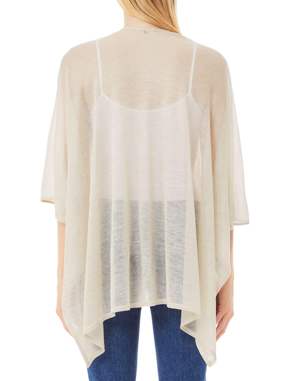 Liu Jo Liu Jo Stola Poncho Knitwear Lurex Donna Mod. 2A5007 M0300 21406 Almond Peach