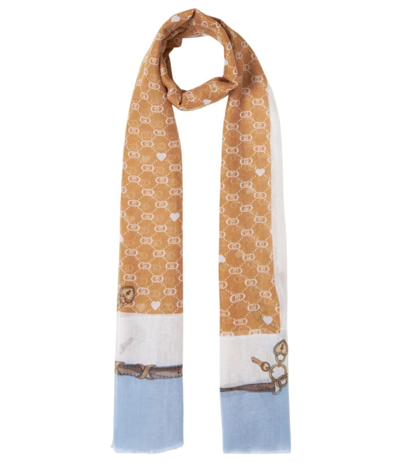 Liu Jo Liu Jo Foulard Ecs Stola S.Valentino 70X180 Donna Mod. 2A5025 T0300 00070 Cammello Beige