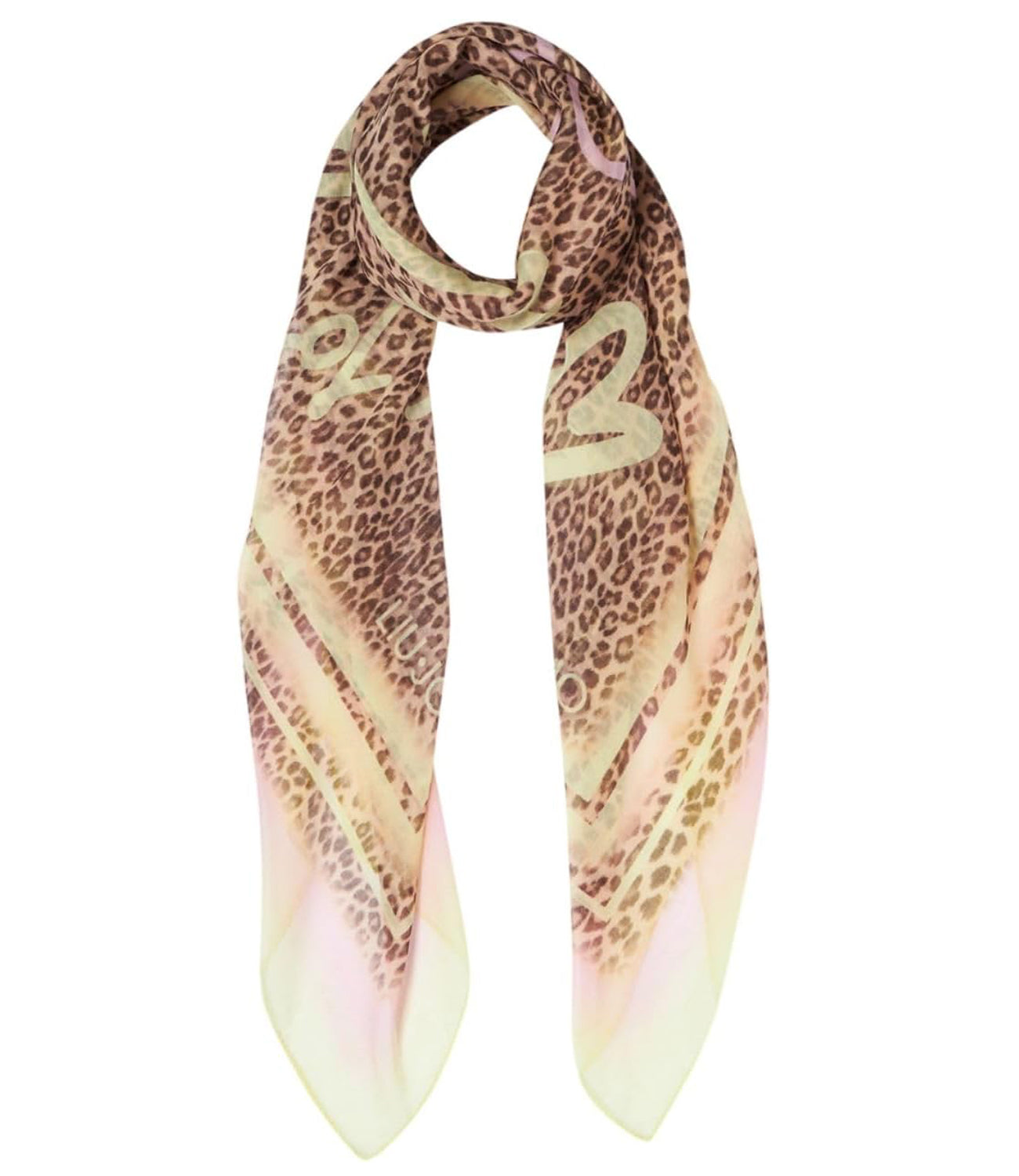 Liu Jo Liu Jo Foulard Ecs Foulard Leopard 120X120 Donna Mod. 2A5044 T0300 10618 Pale Yellow
