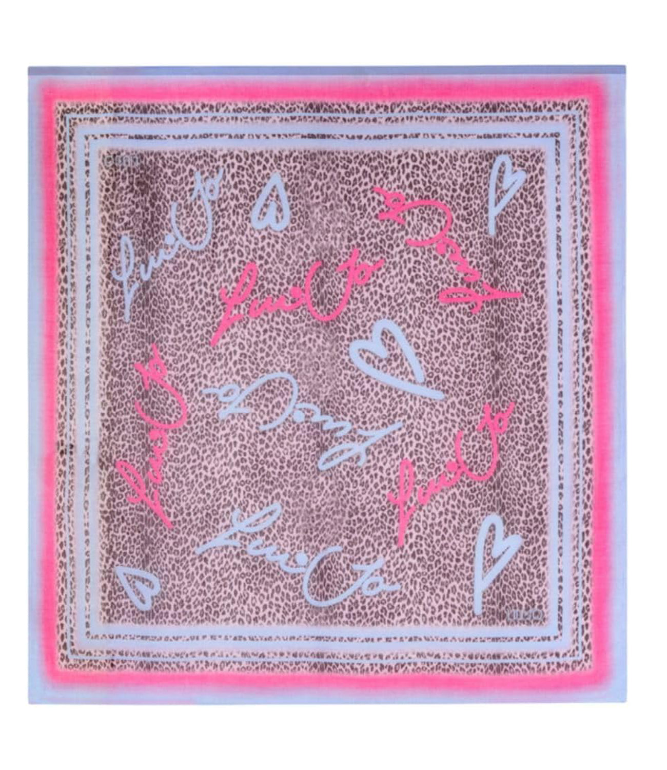 Liu Jo Liu Jo Foulard Ecs Foulard Leopard 120X120 Donna Mod. 2A5044 T0300 82333 Dark Pink Rosa