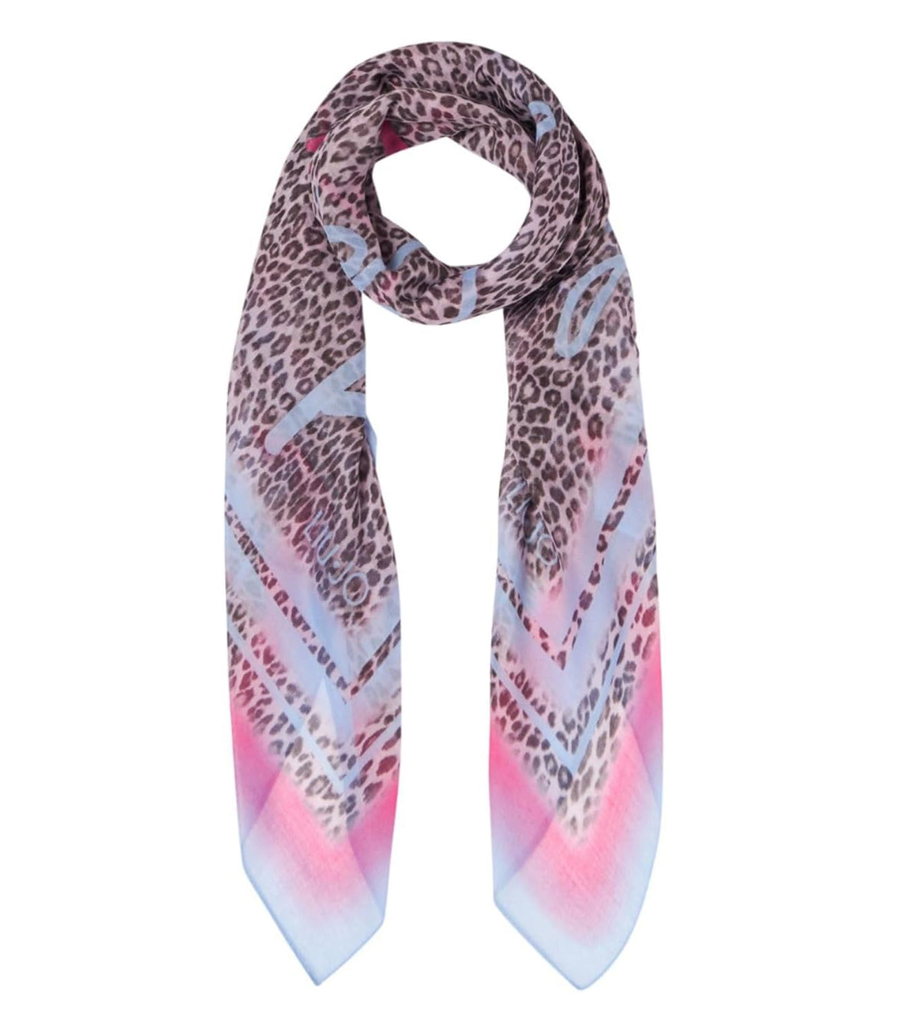Liu Jo Liu Jo Foulard Ecs Foulard Leopard 120X120 Donna Mod. 2A5044 T0300 82333 Dark Pink Rosa