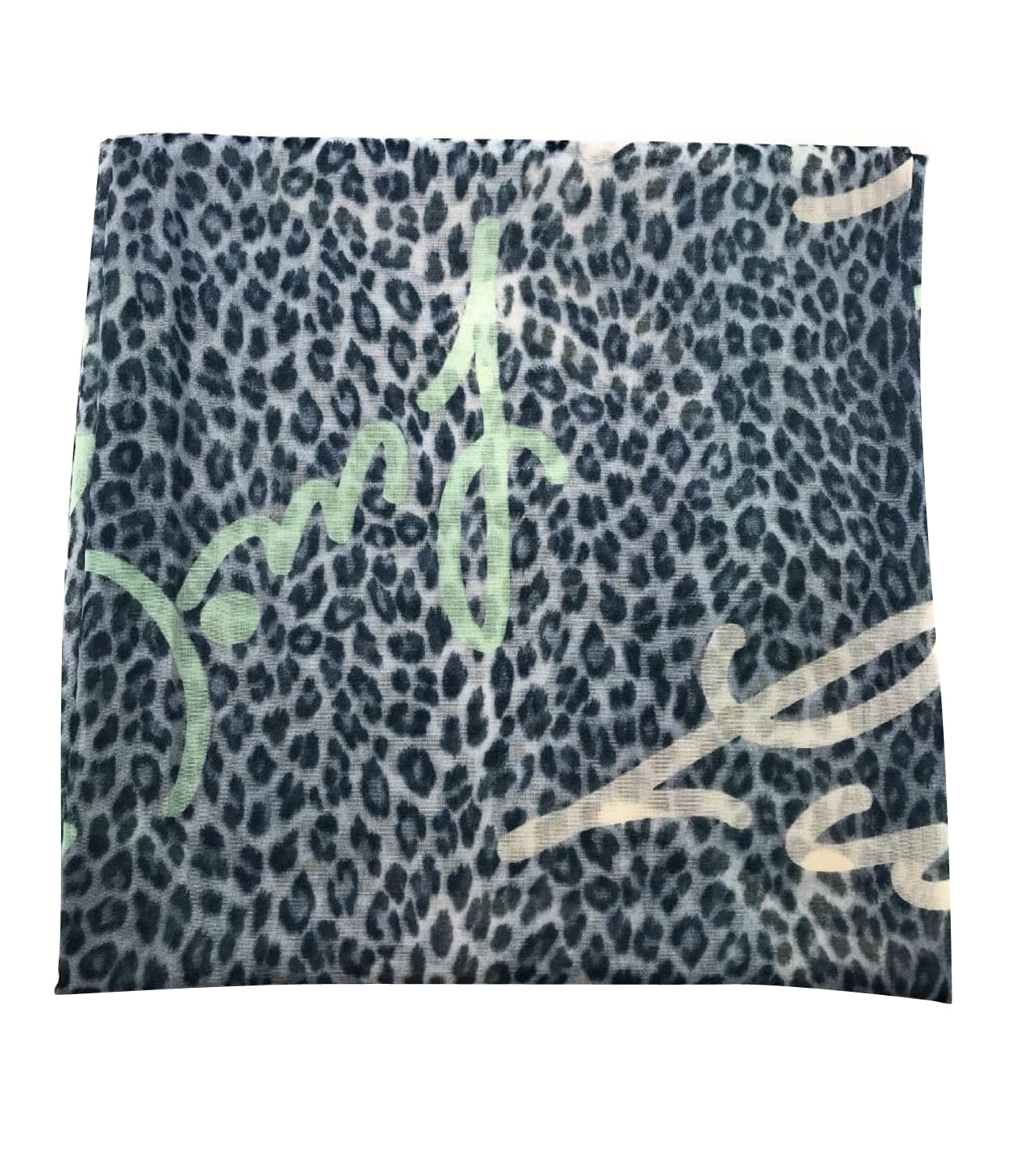 Liu Jo Liu Jo Foulard Ecs Foulard Leopard 120X120 Donna Mod. 2A5044 T0300 X0687 Mint Arancione