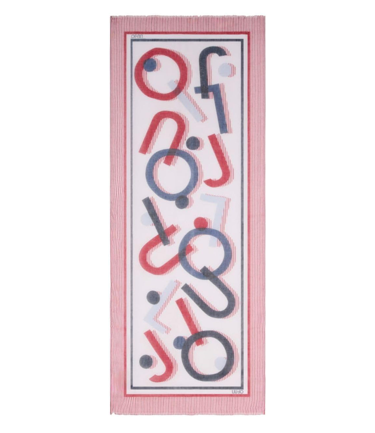 Liu Jo Liu Jo Foulard Ecs Stola Mix Print 70X180 Donna Mod. 2A5051 T0300 M9360 St.Strip.Rosso Pomp.