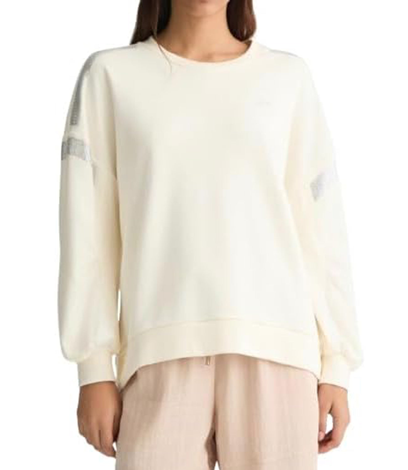 Liu Jo Liu Jo Felpa Ecs Felpa Chiusa Donna Mod. TA5048 FS000 10105 White Milk