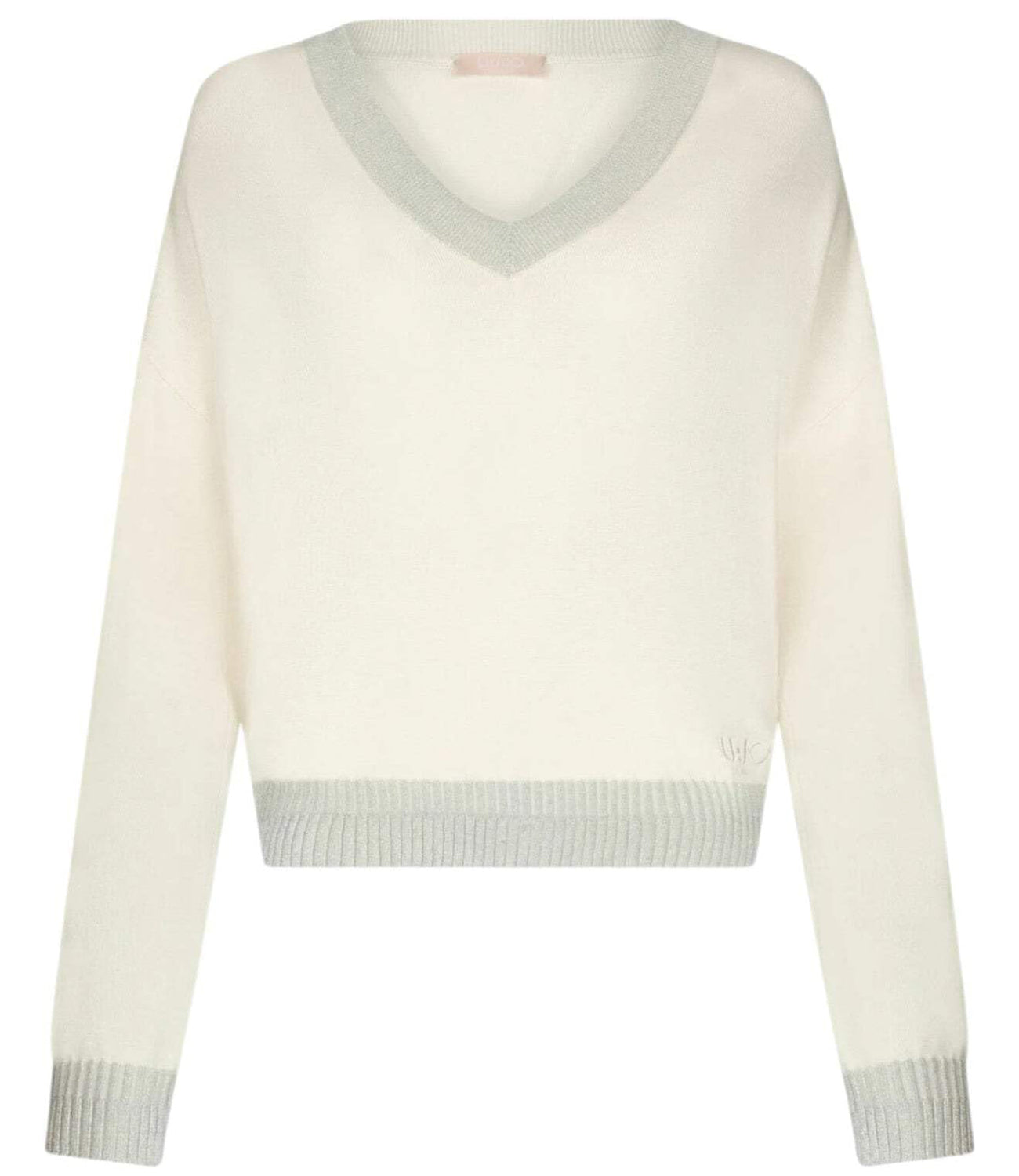 Liu Jo Liu Jo Maglia Ecs Maglia Chiusa Maniche Corte Donna Mod. TA5062 MS49I 10105 White Milk