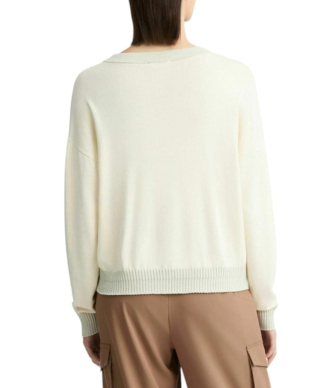 Liu Jo Liu Jo Maglia Ecs Maglia Chiusa Maniche Corte Donna Mod. TA5062 MS49I 10105 White Milk