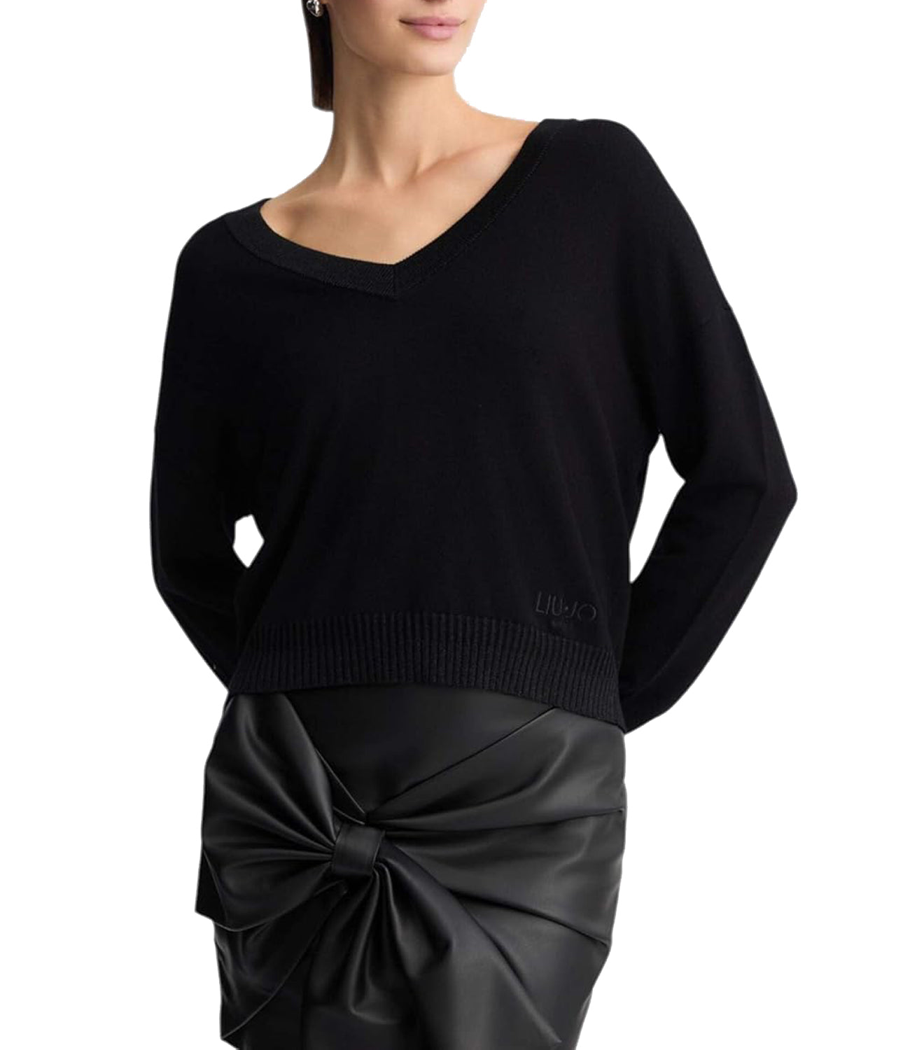 Liu Jo Liu Jo Maglia Ecs Maglia Chiusa Maniche Lunghe Donna Mod. TA5062 MS49I 93922 Nuit Noir