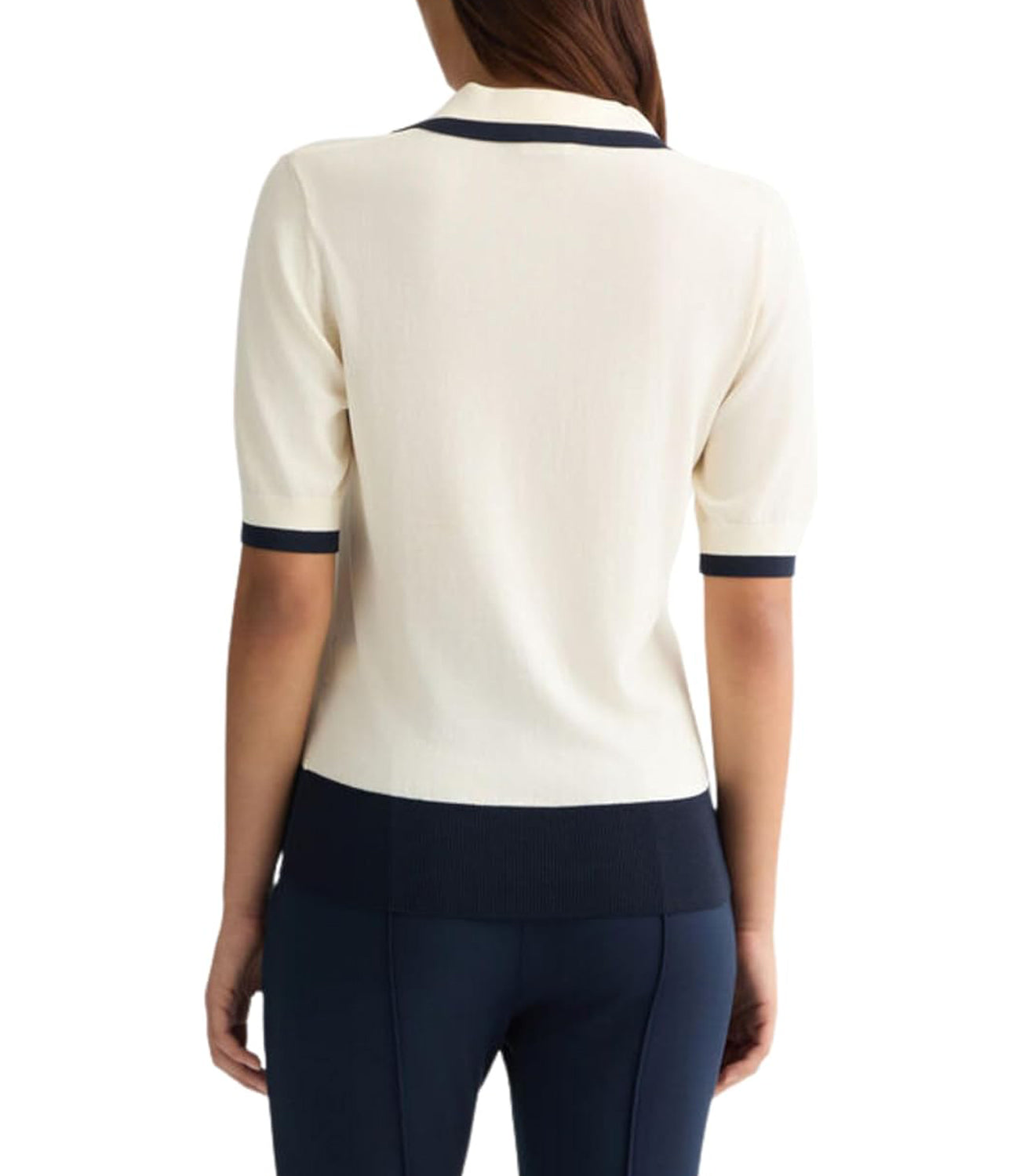 Liu Jo Liu Jo Maglia Ecs Maglia Chiusa Manica Corta Donna Mod. TA5093 MS022 C3594 White Milk/Nuit Noir